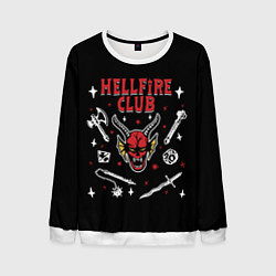 Свитшот мужской HELLFIRE CLUB STRANGER THINGS, цвет: 3D-белый