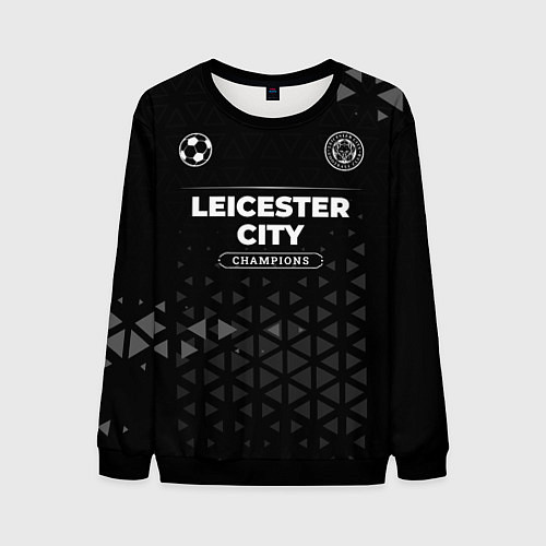 Мужской свитшот Leicester City Champions Uniform / 3D-Черный – фото 1