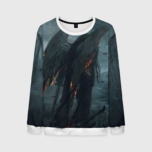 Мужской свитшот Leos Падший Ангел Одиночества / 3D-Белый – фото 1