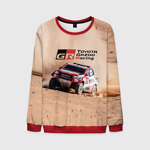 Мужской свитшот Toyota Gazoo Racing Desert Rally / 3D-Красный – фото 1