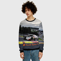 Свитшот мужской Audi Sport Racing team Ауди Спорт Гоночная команда, цвет: 3D-черный — фото 2