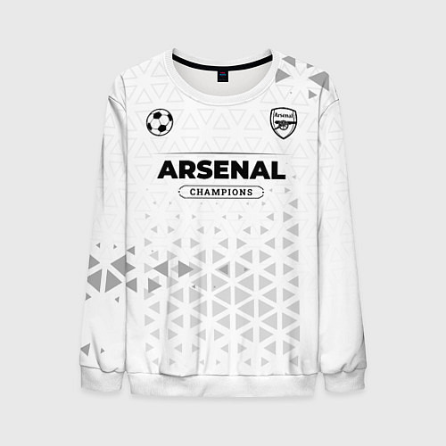 Мужской свитшот Arsenal Champions Униформа / 3D-Белый – фото 1