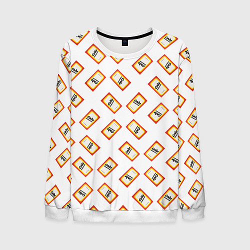 Мужской свитшот Пищевая сода / 3D-Белый – фото 1