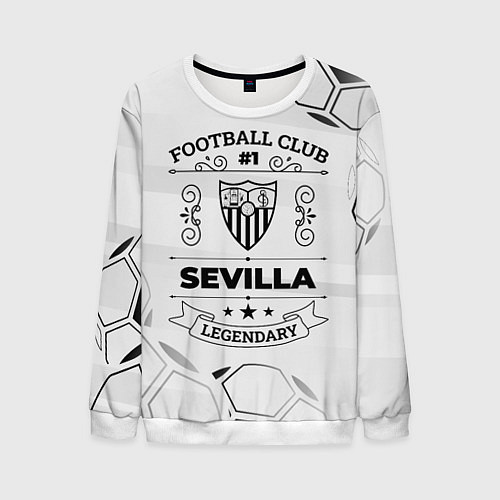 Мужской свитшот Sevilla Football Club Number 1 Legendary / 3D-Белый – фото 1