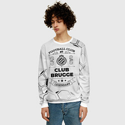 Свитшот мужской Club Brugge Football Club Number 1 Legendary, цвет: 3D-белый — фото 2