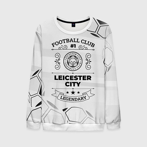 Мужской свитшот Leicester City Football Club Number 1 Legendary / 3D-Белый – фото 1