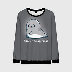 Свитшот мужской Seal of Disapproval, цвет: 3D-черный