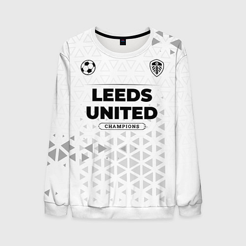 Мужской свитшот Leeds United Champions Униформа / 3D-Белый – фото 1