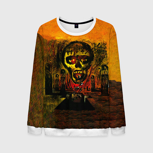 Мужской свитшот Seasons In The Abyss - Slayer / 3D-Белый – фото 1