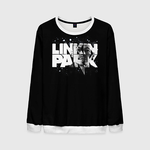 Мужской свитшот Linkin Park логотип с фото / 3D-Белый – фото 1