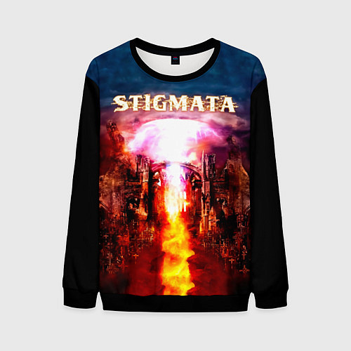 Мужской свитшот Stigmata альбом / 3D-Черный – фото 1