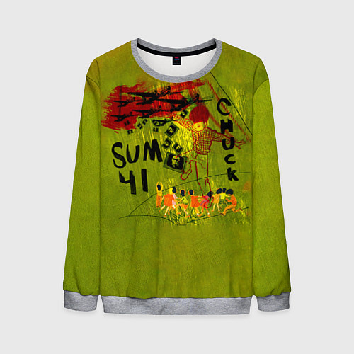 Мужской свитшот Chuck - Sum 41 / 3D-Меланж – фото 1
