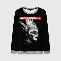 Свитшот мужской Boris Brejcha в маске, цвет: 3D-меланж