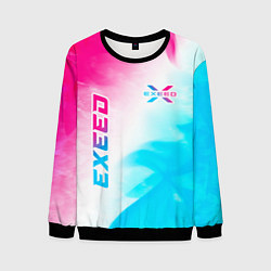 Свитшот мужской Exeed Neon Gradient, цвет: 3D-черный