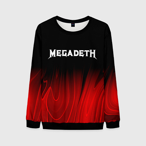 Мужской свитшот Megadeth Red Plasma / 3D-Черный – фото 1