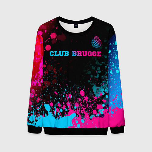 Мужской свитшот Club Brugge Neon Gradient - FS / 3D-Черный – фото 1