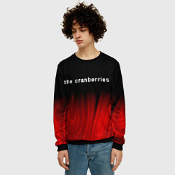 Свитшот мужской The Cranberries Red Plasma, цвет: 3D-черный — фото 2
