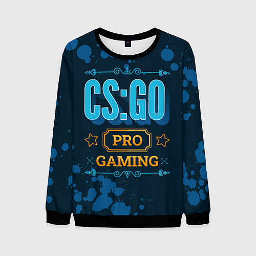 Мужской свитшот Игра CS:GO: PRO Gaming / 3D-Черный – фото 1