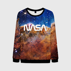 Мужской свитшот Лого NASA и Туманность Киля