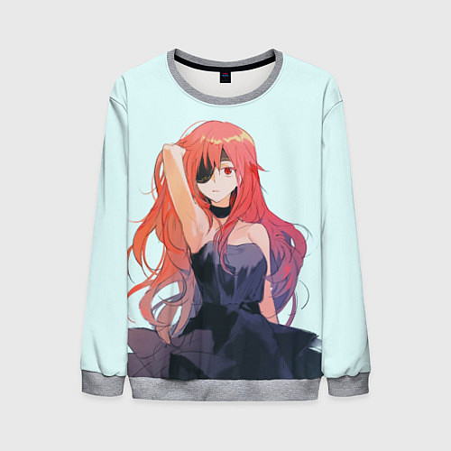 Мужской свитшот Красотка Хва / 3D-Меланж – фото 1