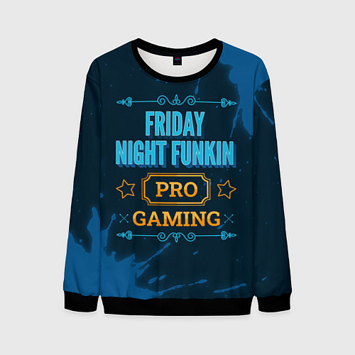 Мужской свитшот Игра Friday Night Funkin: PRO Gaming / 3D-Черный – фото 1