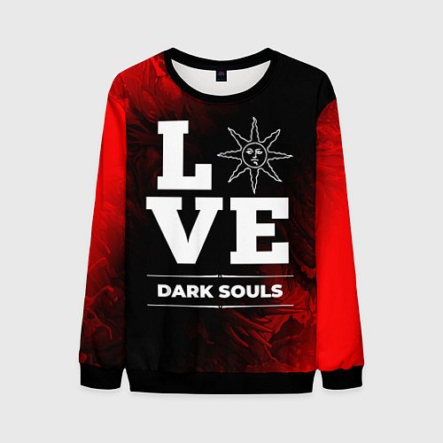 Мужской свитшот Dark Souls Love Классика / 3D-Черный – фото 1