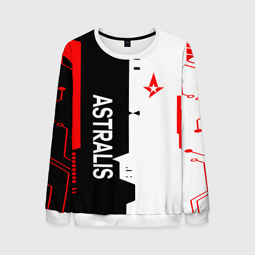 Мужской свитшот ASTRALIS ЗВЕЗДА / 3D-Белый – фото 1
