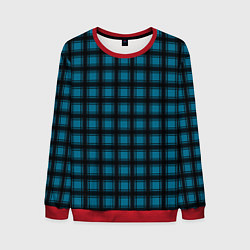 Мужской свитшот Black and blue plaid