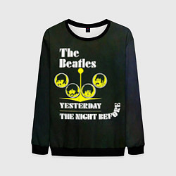 Свитшот мужской The Beatles YESTERDAY THE NIGHT BEFORE, цвет: 3D-черный