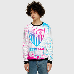 Свитшот мужской Sevilla FC Neon Gradient, цвет: 3D-черный — фото 2