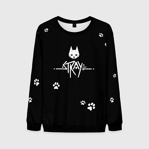 Мужской свитшот Stray / 3D-Черный – фото 1