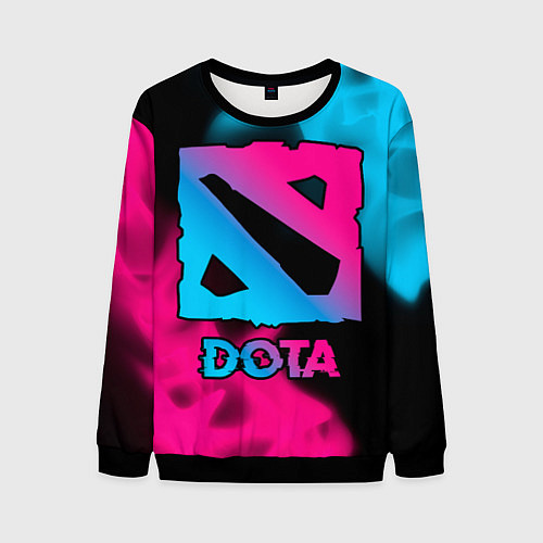 Мужской свитшот Dota Neon Gradient / 3D-Черный – фото 1