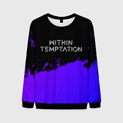 Мужской свитшот Within Temptation Purple Grunge