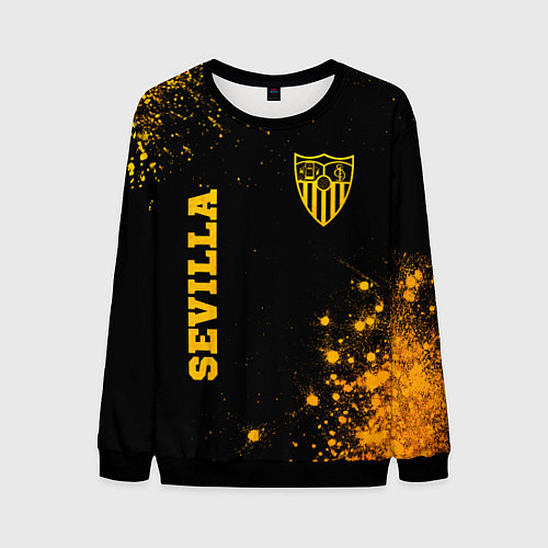 Мужской свитшот Sevilla - Gold Gradient / 3D-Черный – фото 1