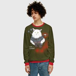 Свитшот мужской Котьмак ГУЛИ коричнево-зелёный, цвет: 3D-красный — фото 2