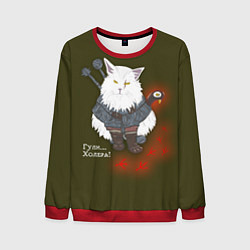 Свитшот мужской Котьмак ГУЛИ коричнево-зелёный, цвет: 3D-красный