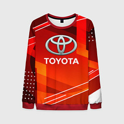 Свитшот мужской Toyota Abstraction Sport, цвет: 3D-красный