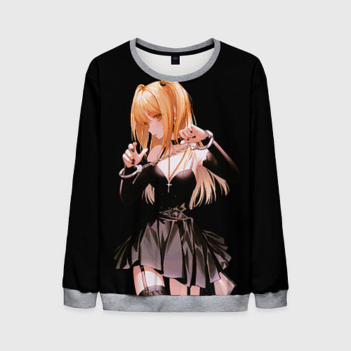 Мужской свитшот Миса Амане - Тетрадь смерти / 3D-Меланж – фото 1