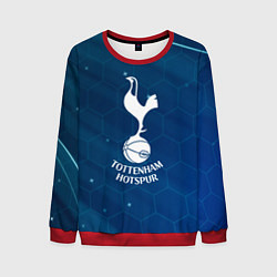 Свитшот мужской Tottenham hotspur Соты абстракция, цвет: 3D-красный