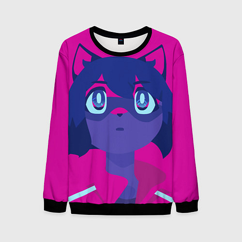 Мужской свитшот Красотка Митиру - Совершенно новое животное / 3D-Черный – фото 1