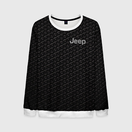 Мужской свитшот Jeep карбон / 3D-Белый – фото 1