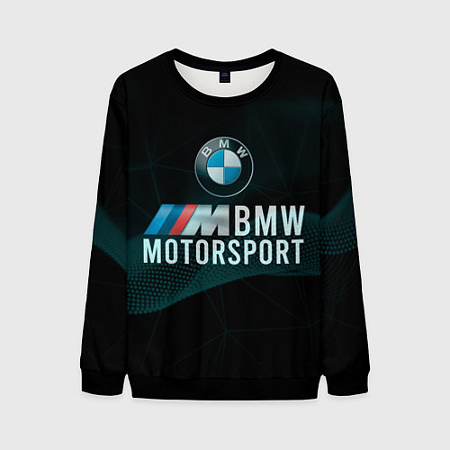 Мужской свитшот BMW Motosport theam / 3D-Черный – фото 1