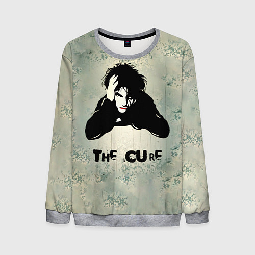 Мужской свитшот Роберт Смит - The Cure / 3D-Меланж – фото 1