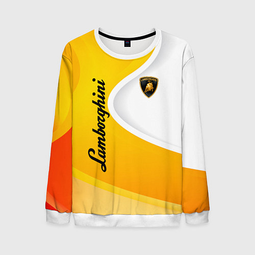 Мужской свитшот Lamborghini : sport / 3D-Белый – фото 1