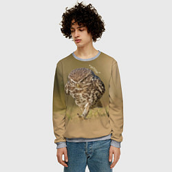 Свитшот мужской Штош - мем - совёнок, цвет: 3D-меланж — фото 2