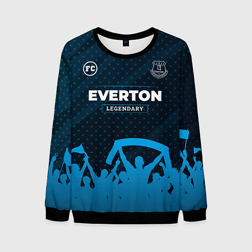 Мужской свитшот Everton legendary форма фанатов / 3D-Черный – фото 1