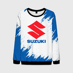 Свитшот мужской Suzuki - texture, цвет: 3D-черный