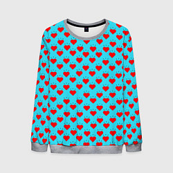 Свитшот мужской Лайки и черточки, цвет: 3D-меланж