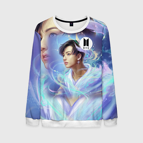 Мужской свитшот BTS JK / 3D-Белый – фото 1