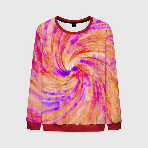 Мужской свитшот Color swirls / 3D-Красный – фото 1